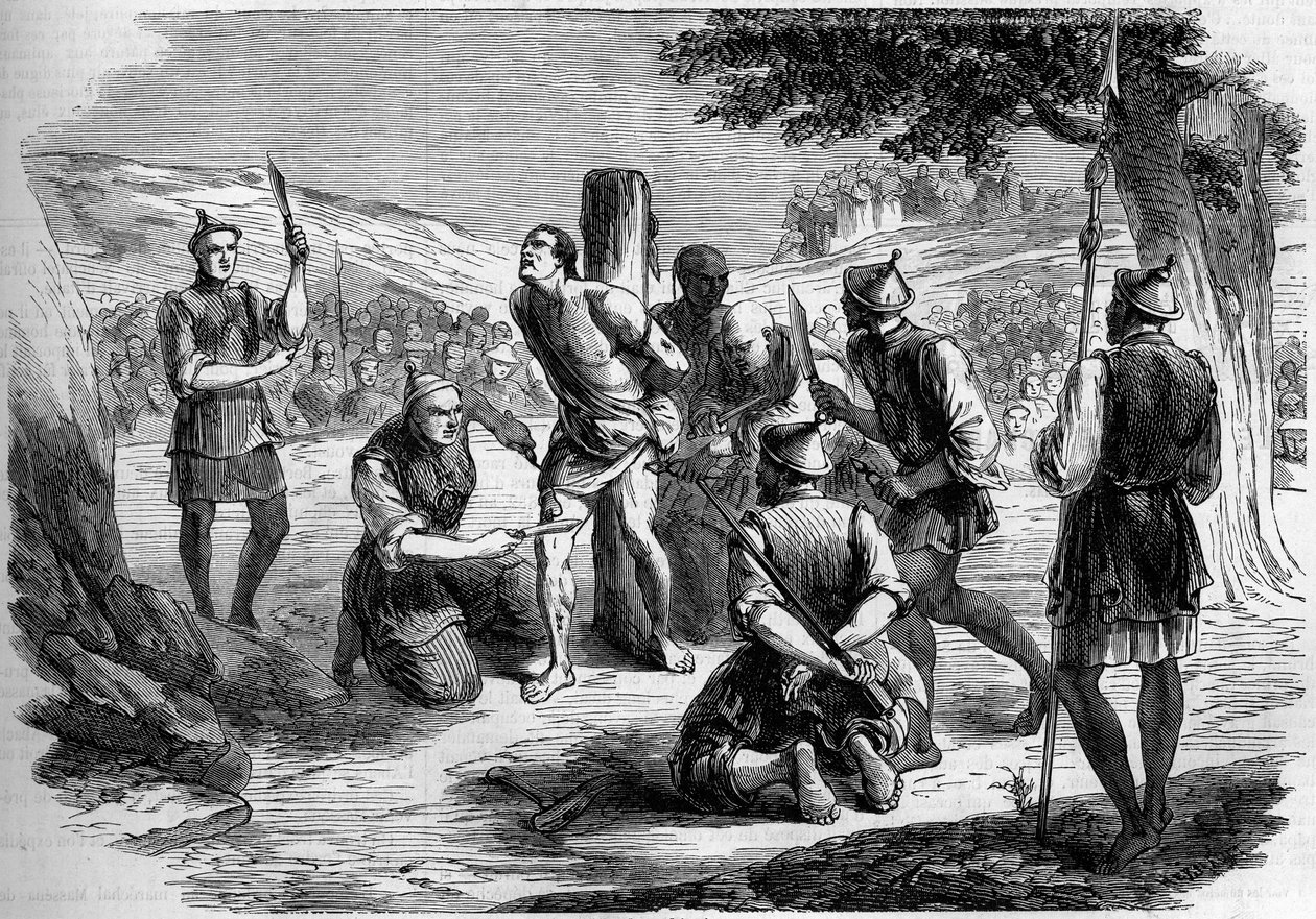 27 फरवरी 1858 के "ले मोंडे इलस्ट्रे" एन ° 46 में प्रिंट। द्वारा फ्रेंच स्कूल