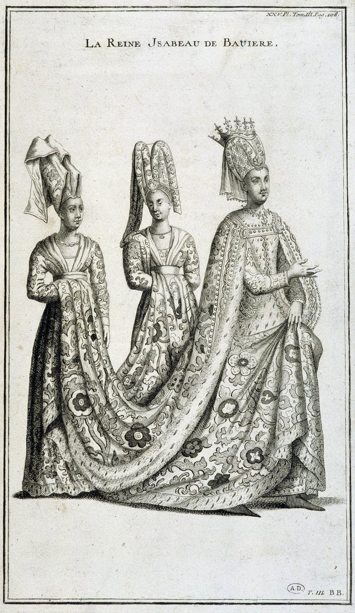 बवेरिया की रानी इसाबाऊ (इसाबेला, एलिजाबेथ) (1371-1435) द्वारा फ्रेंच स्कूल