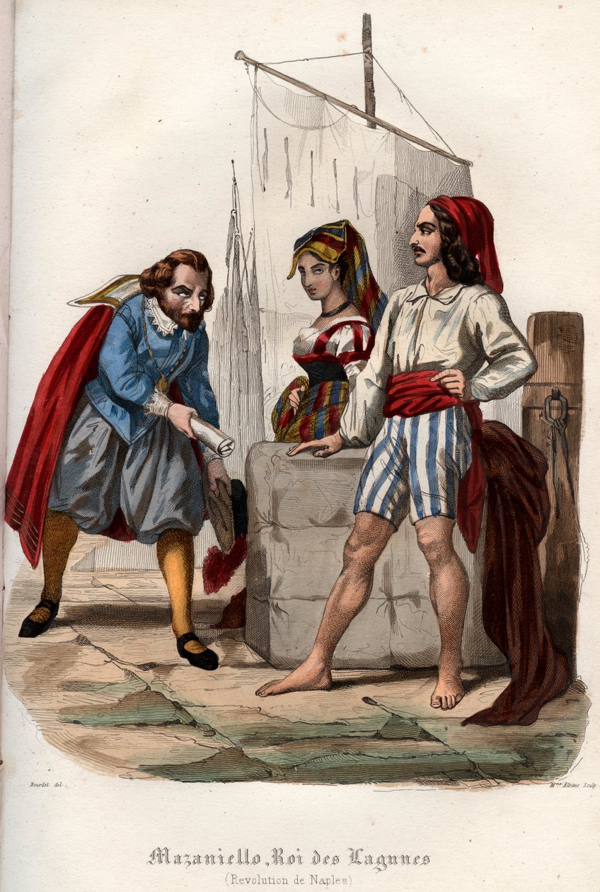 1647 में नेपल्स में स्पेनिश हैब्सबर्ग शासन के खिलाफ विद्रोह द्वारा फ्रेंच स्कूल