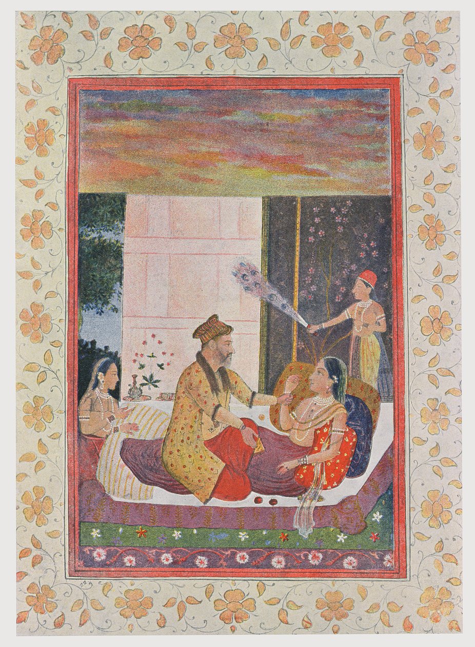किंग द्वारा जब्त किया गया शेहरज़ादे, द अरेबियन नाइट्स, 1895 (रंग उत्कीर्णन) द्वारा फ्रेंच स्कूल