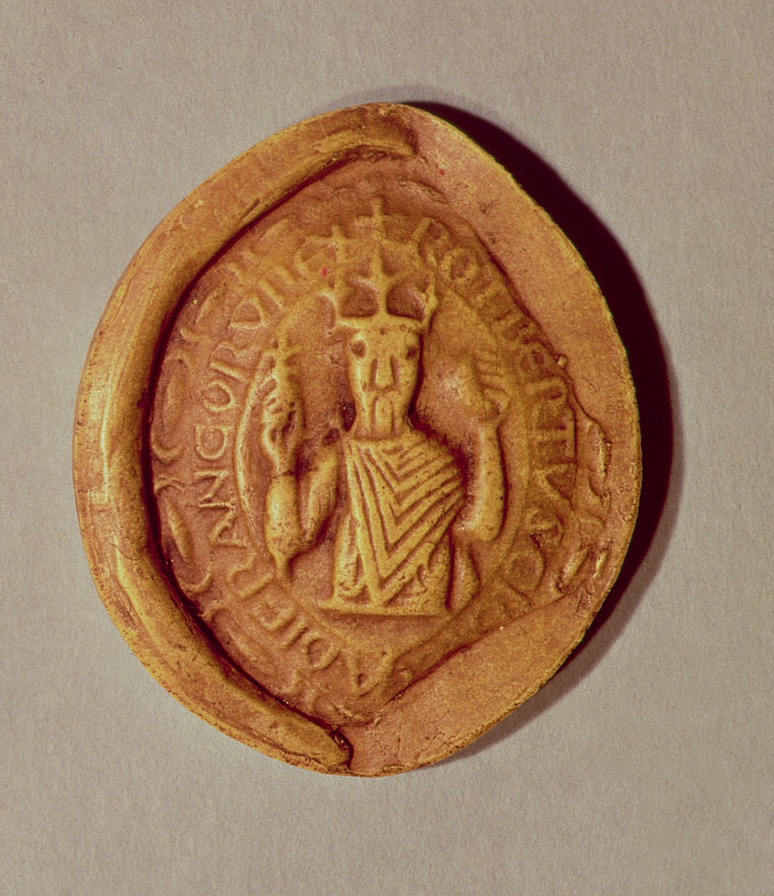 रॉबर्ट II (c.970-1031) पवित्र, 997 ईस्वी की मुहर द्वारा फ्रेंच स्कूल