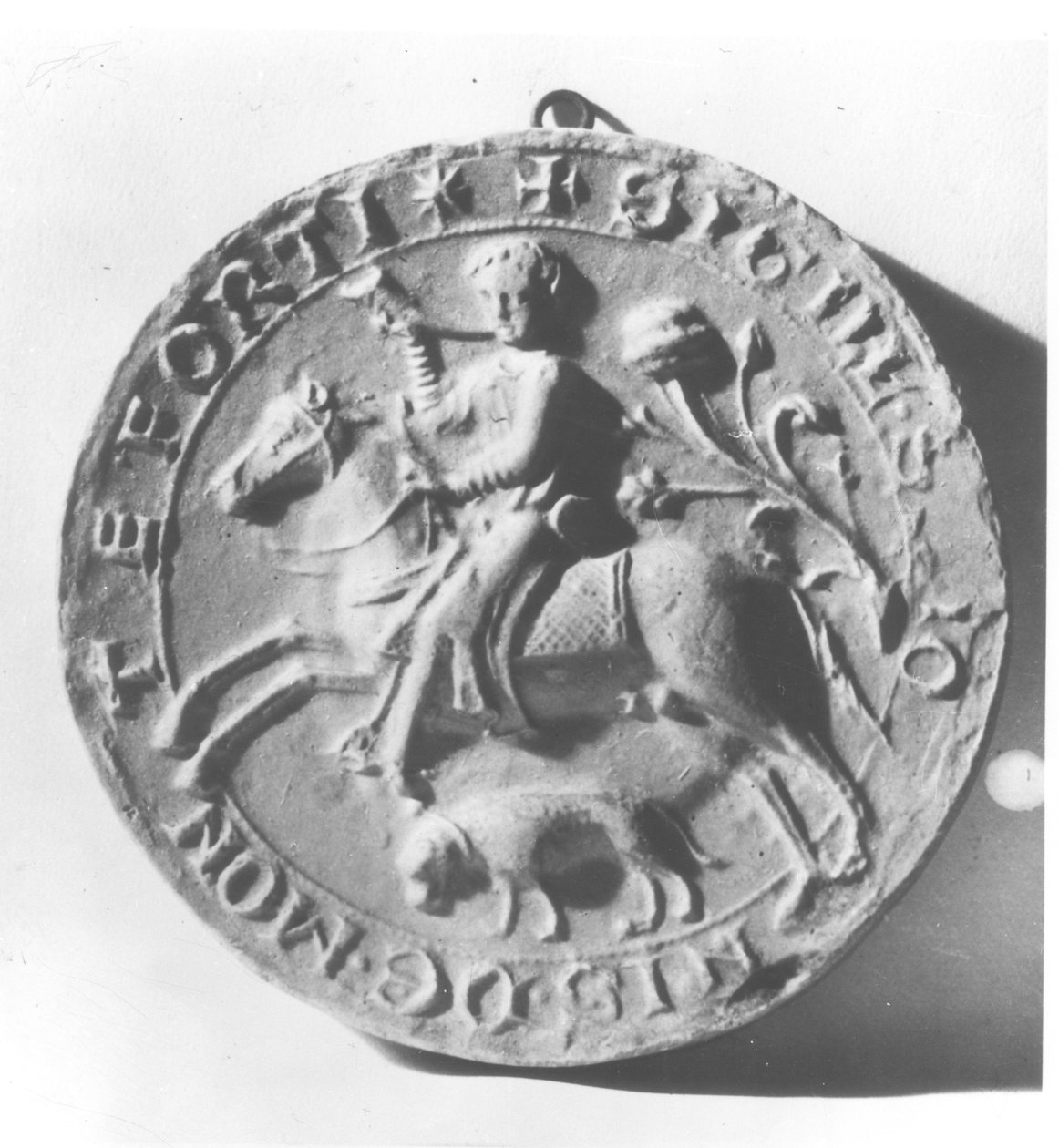साइमन डी मोंटफोर्ट की सील (c.1150-1218) (धातु) द्वारा फ्रेंच स्कूल