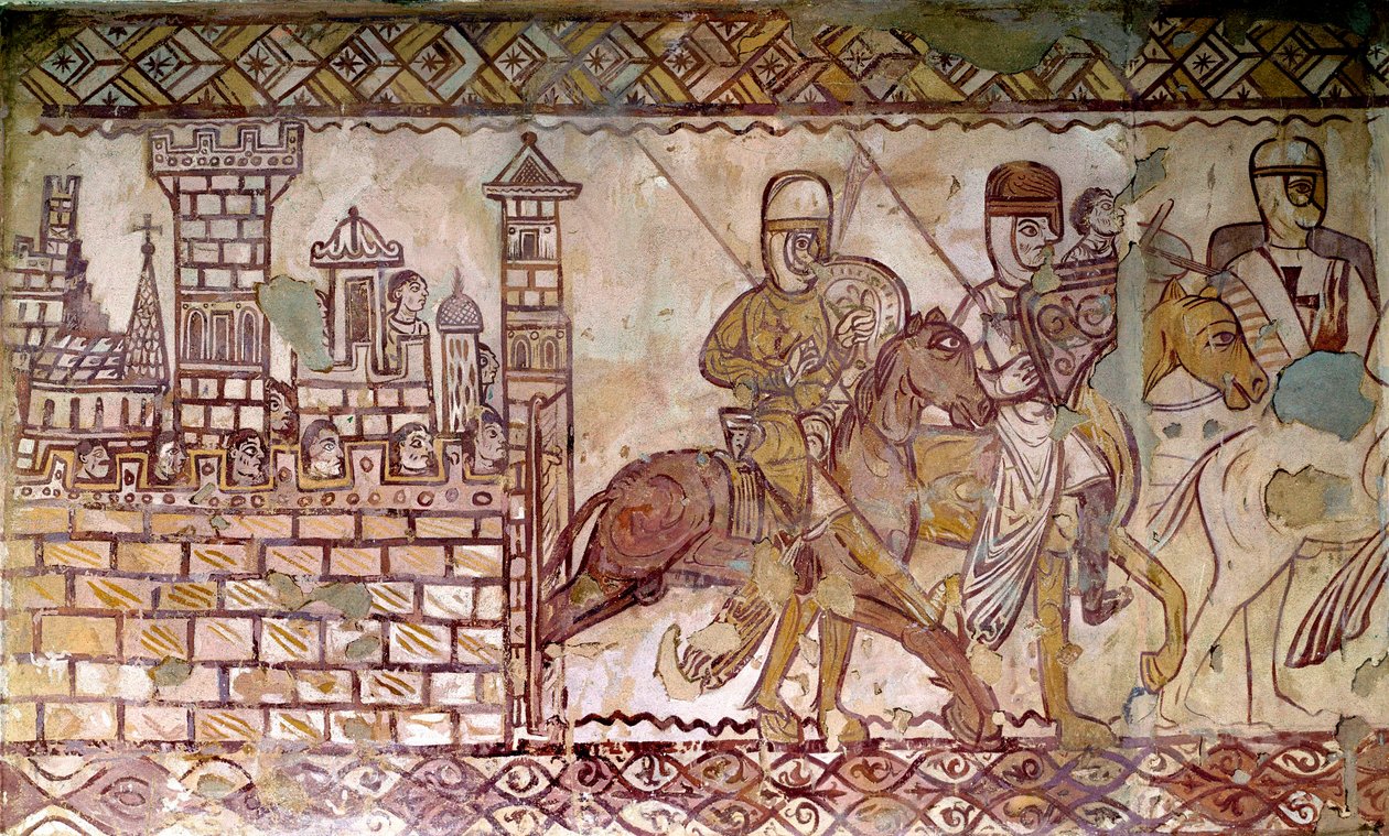 दूसरा धर्मयुद्ध (1147-1149): धर्मयुद्ध की शुरुआत। Cressac . के चैपल का फ्रेस्को द्वारा फ्रेंच स्कूल