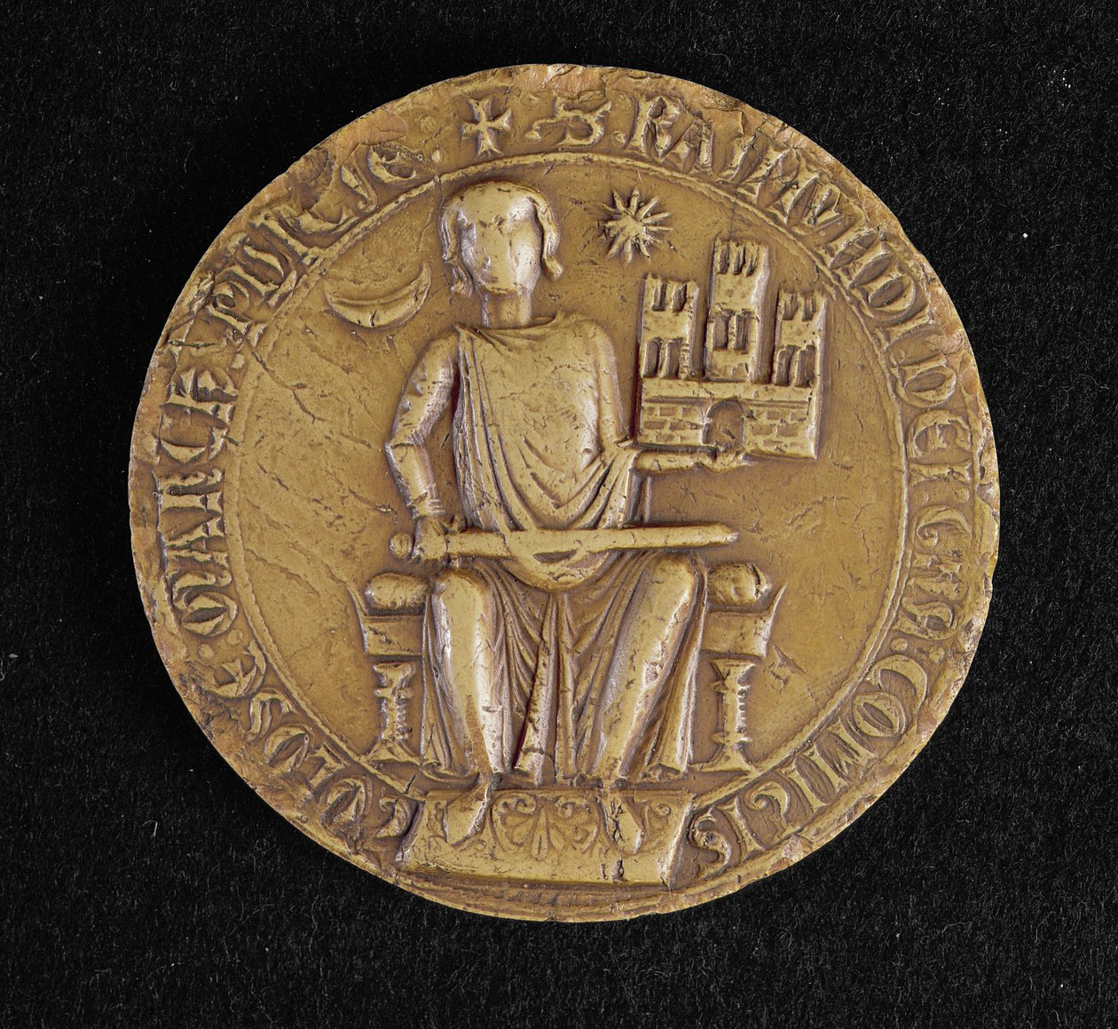 टूलूज़ (मोम) के रेमंड VII (1197-1249) की दूसरी मुहर द्वारा फ्रेंच स्कूल