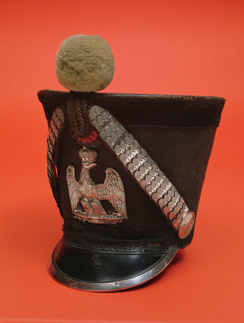 प्रथम फ्रांसीसी साम्राज्य की सेना के एक लांको का शाको, c.1804-1815 (कपड़ा) द्वारा फ्रेंच स्कूल