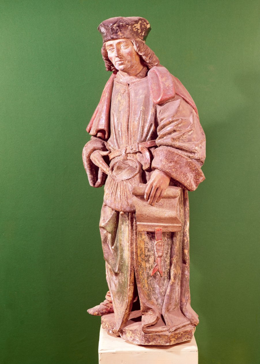 सेंट यवेस डी ट्रेगुइयर (1253-1303), सेंट मार्टिन के चर्च, एमिएन्स (लकड़ी) से द्वारा फ्रेंच स्कूल