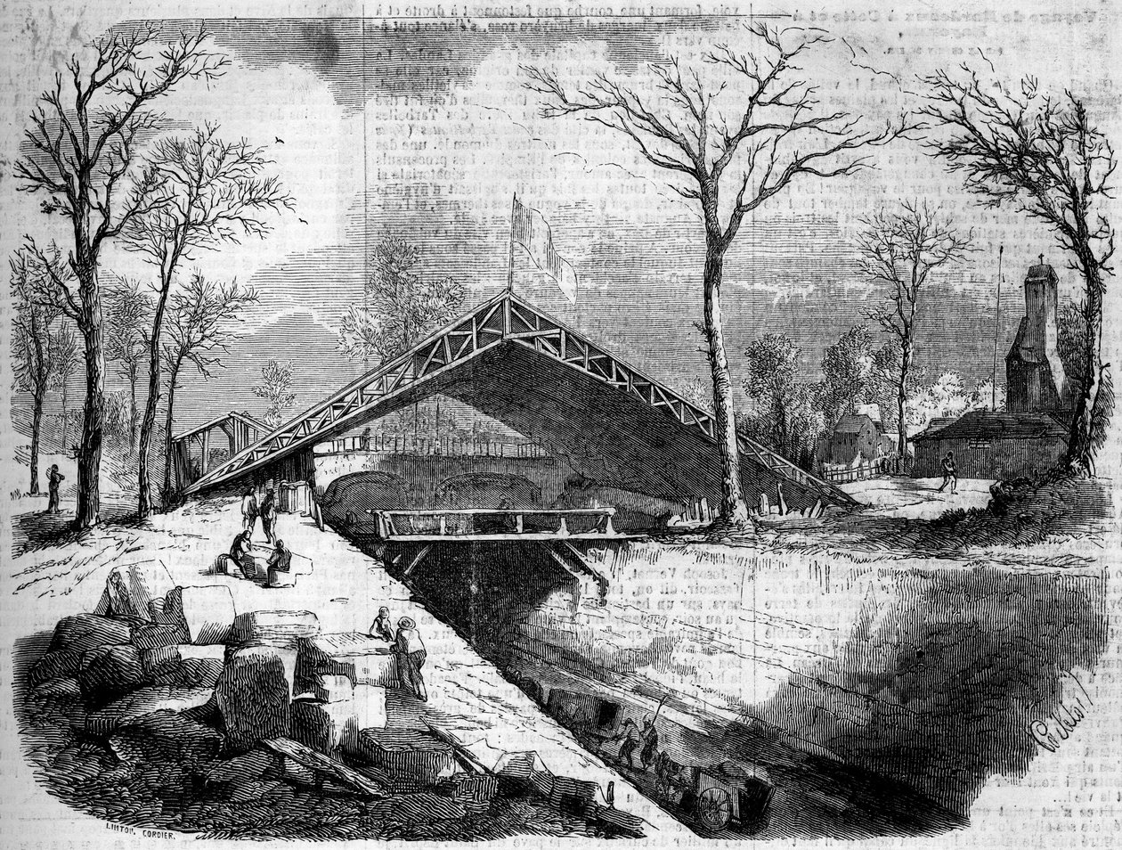 Bois de Boulogne, पेरिस के ग्लेशियर के कार्यों की स्थिति द्वारा फ्रेंच स्कूल