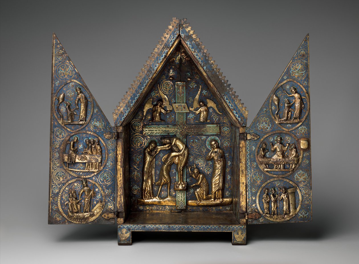 चेर्व्स का तम्बू, c.1220-30 (तांबा और चम्पीव तामचीनी) द्वारा फ्रेंच स्कूल