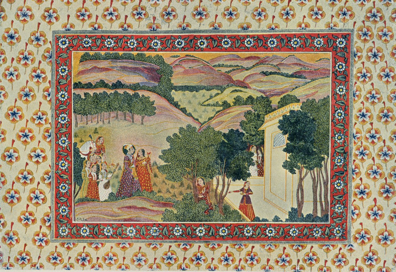 द अनीविअली वन का आगमन, द अरेबियन नाइट्स, 1895 (रंग उत्कीर्णन) द्वारा फ्रेंच स्कूल