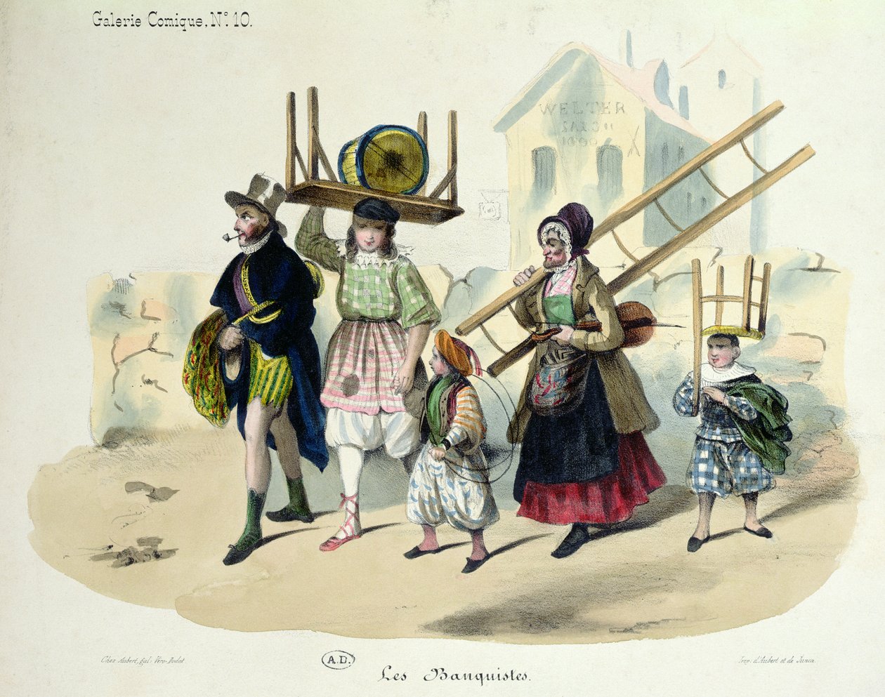 द बैन्किविस्ट्स, c.1820-30 द्वारा फ्रेंच स्कूल
