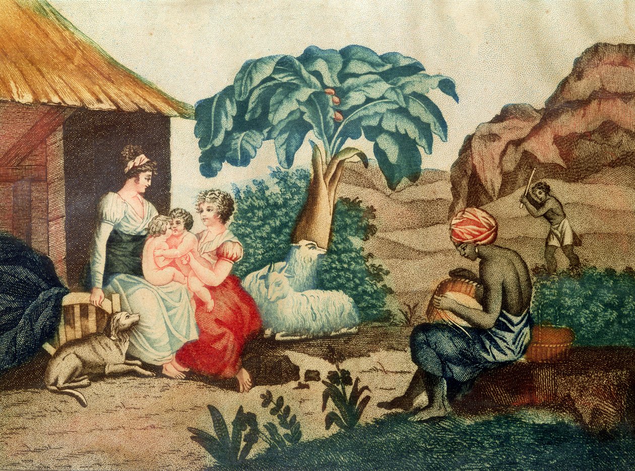 पॉल एंड वर्जिन का बचपन, हेनरी बर्नार्डिन डे सेंट-पियरे (17-18-1814) द्वारा &39;पॉल एट वर्जिन&39; से द्वारा फ्रेंच स्कूल
