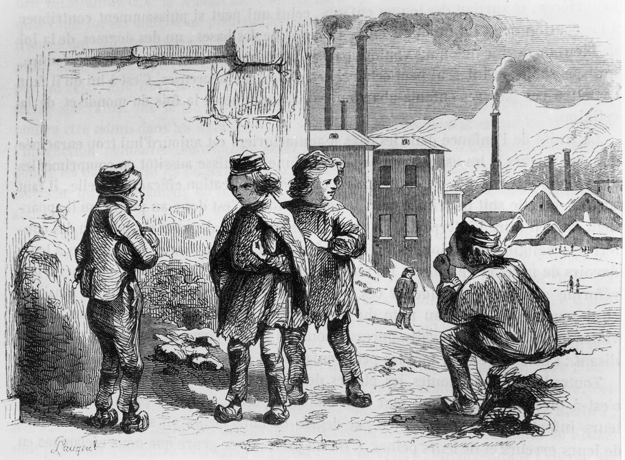 फैक्ट्री के बच्चे, 1842 द्वारा फ्रेंच स्कूल