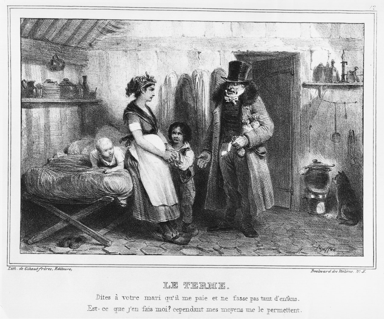 भुगतान की तिथि, c.1840 द्वारा फ्रेंच स्कूल