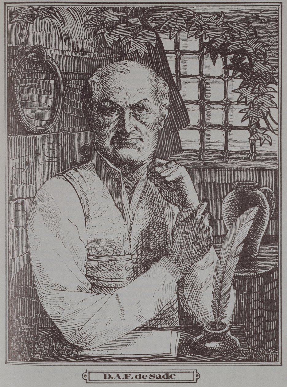 जेल में Marquis de Sade (1740-1814) द्वारा फ्रेंच स्कूल