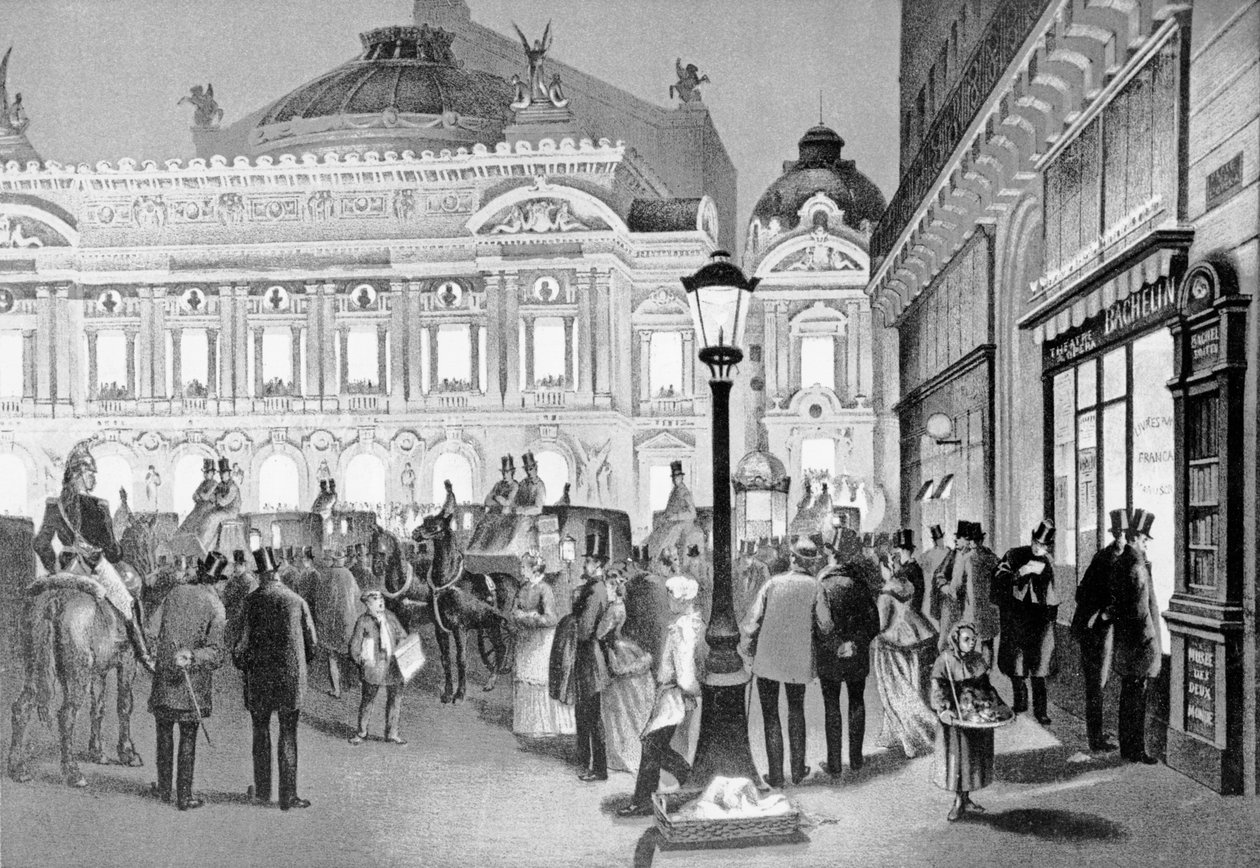 ओपेरा, पेरिस, 1875-80 द्वारा फ्रेंच स्कूल