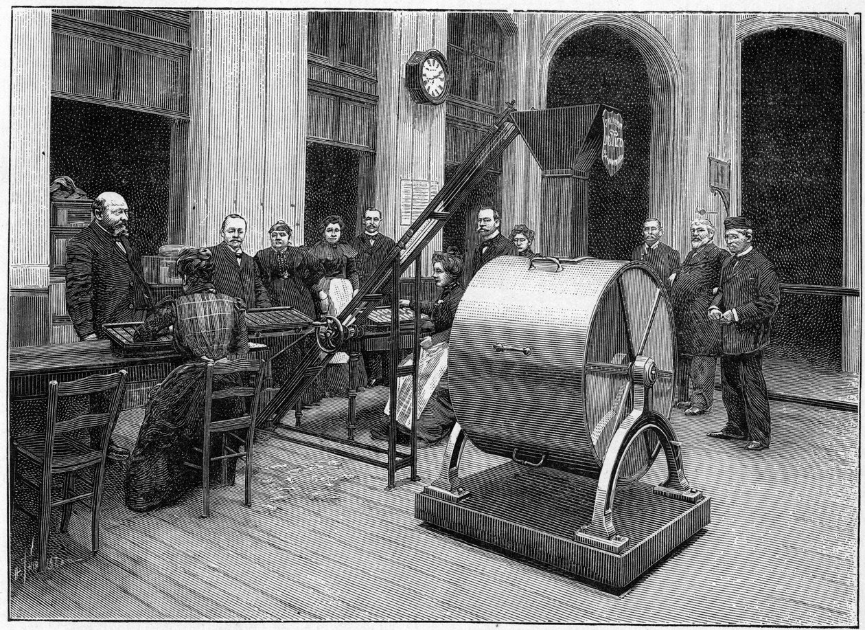 1898 में क्रेडिट फोन्सियर का ड्राइंग रूम। द्वारा फ्रेंच स्कूल