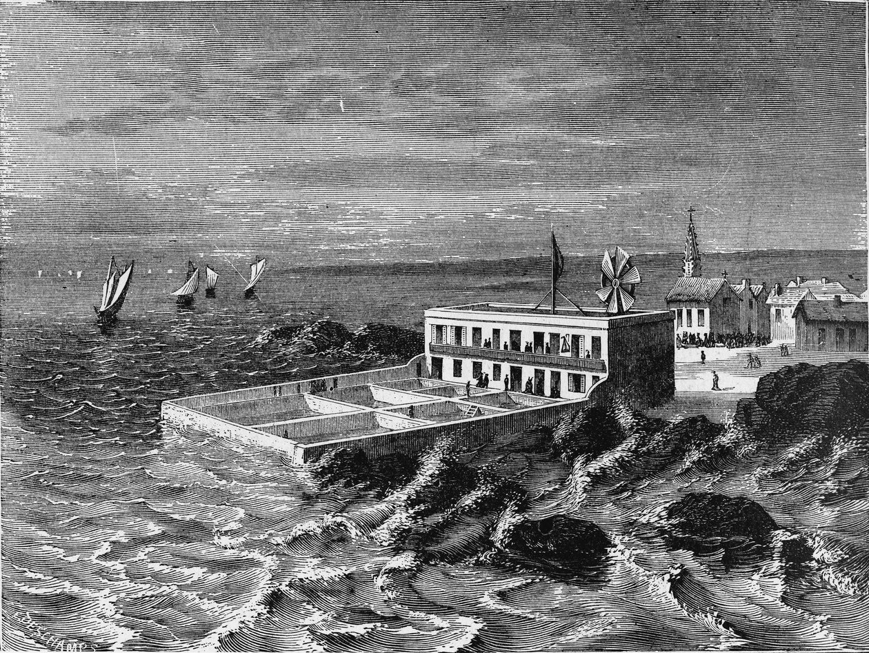 Concarneau की समुद्र विज्ञान प्रयोगशाला। "एल्बम डे ला साइंस" में, "संस्करण जौवेट" द्वारा फ्रेंच स्कूल