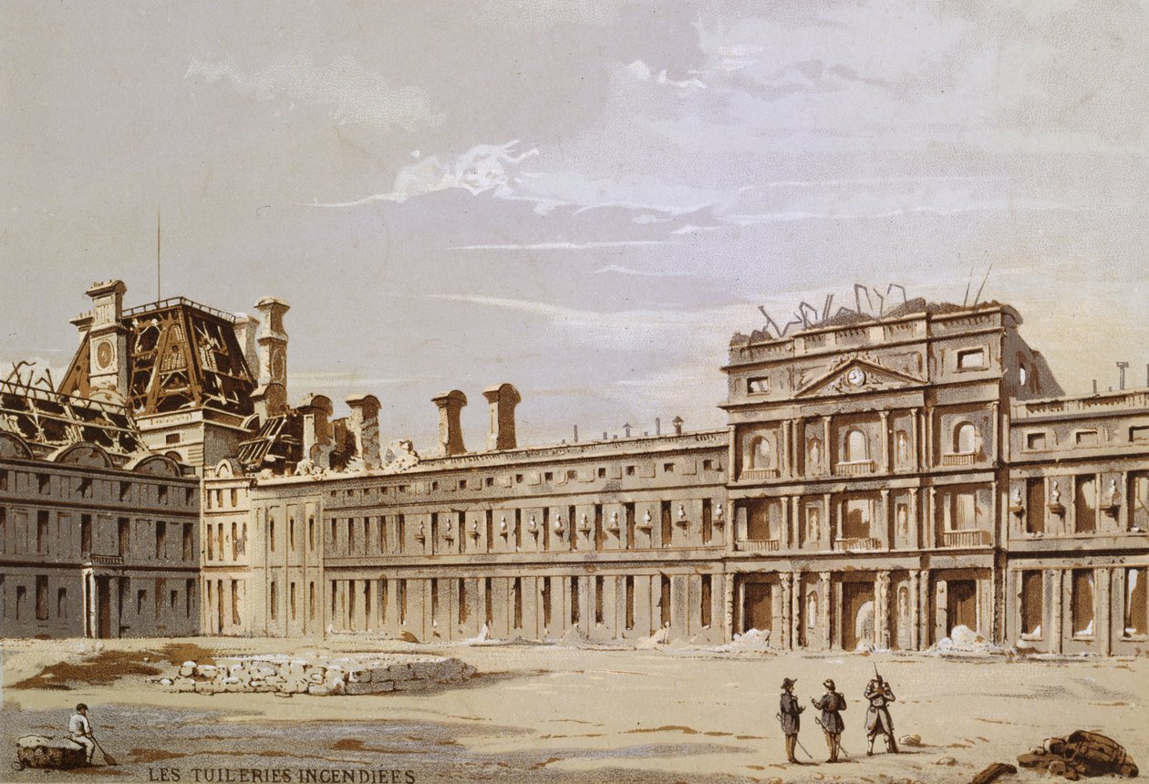 Tuileries के खंडहर द्वारा फ्रेंच स्कूल