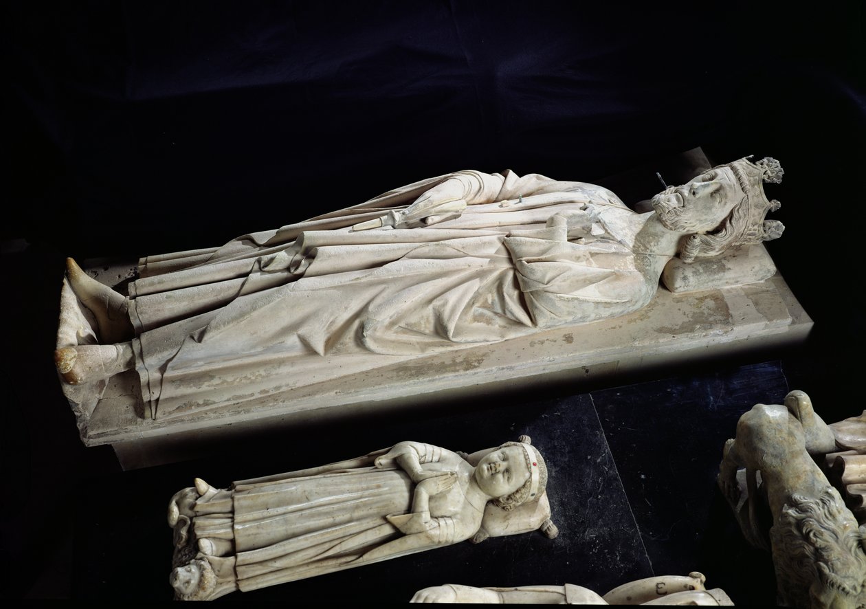 रॉबर्ट द्वितीय (c.970-1031) के पति और जीन I (b & d 1316) मरणोपरांत, 13 वीं -14 वीं शताब्दी द्वारा फ्रेंच स्कूल