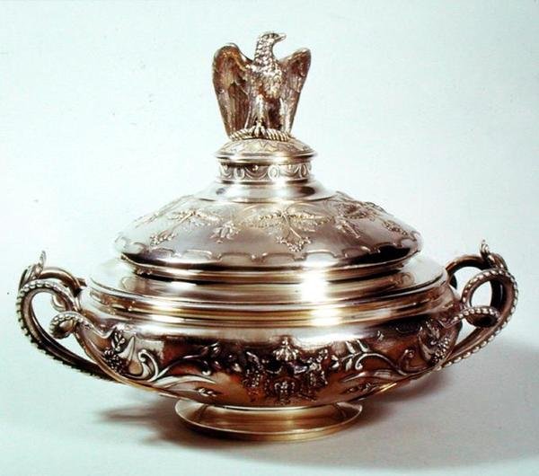 वनस्पति डिश, सेवा नेपोलियन III, 1855 (रजत गिल्ट) द्वारा फ्रेंच स्कूल