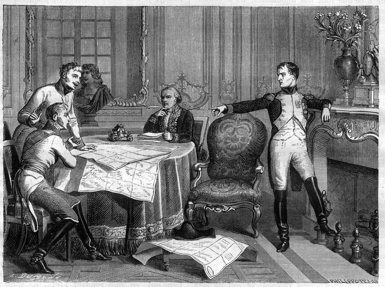 पांचवें गठबंधन का युद्ध 1809 - शॉनब्रुन की संधि, अक्टूबर 14थ द्वारा फ्रेंच स्कूल