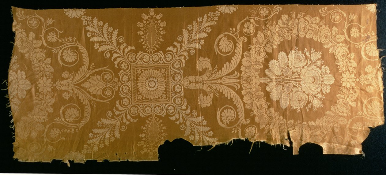 बुना रेशम, c.1812 (रेशम) द्वारा फ्रेंच स्कूल