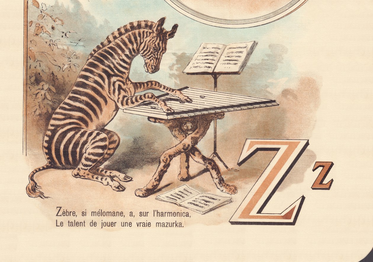 Z: Zebre, अगर मेलमोनियक है, हारमोनिका पर, असली मज़ारुका खेलने की प्रतिभा द्वारा फ्रेंच स्कूल