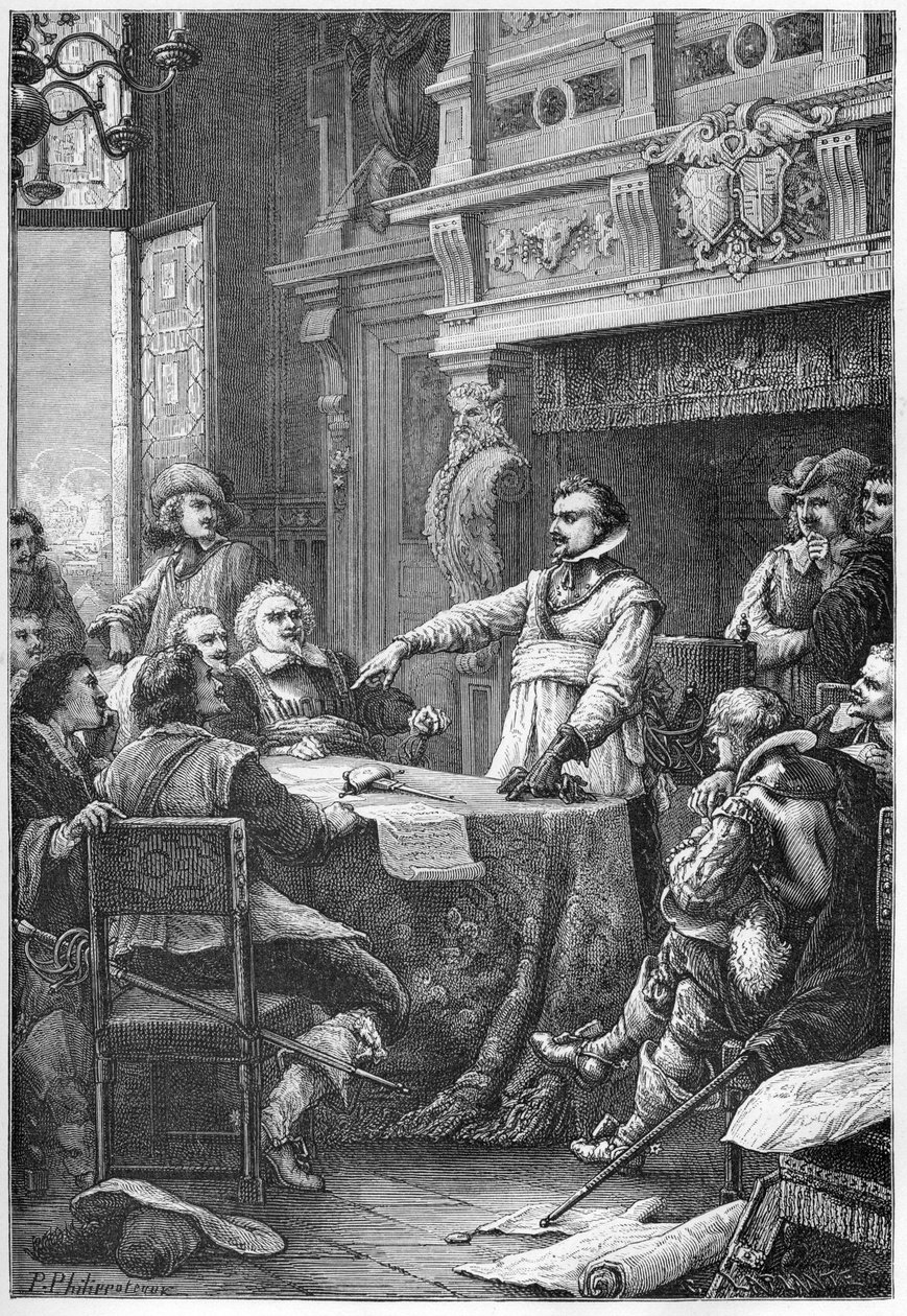 जीन गुइटन (1585-1654) की शपथ 2 मई को होटल डी विले को दी गई द्वारा फ्रेंच स्कूल