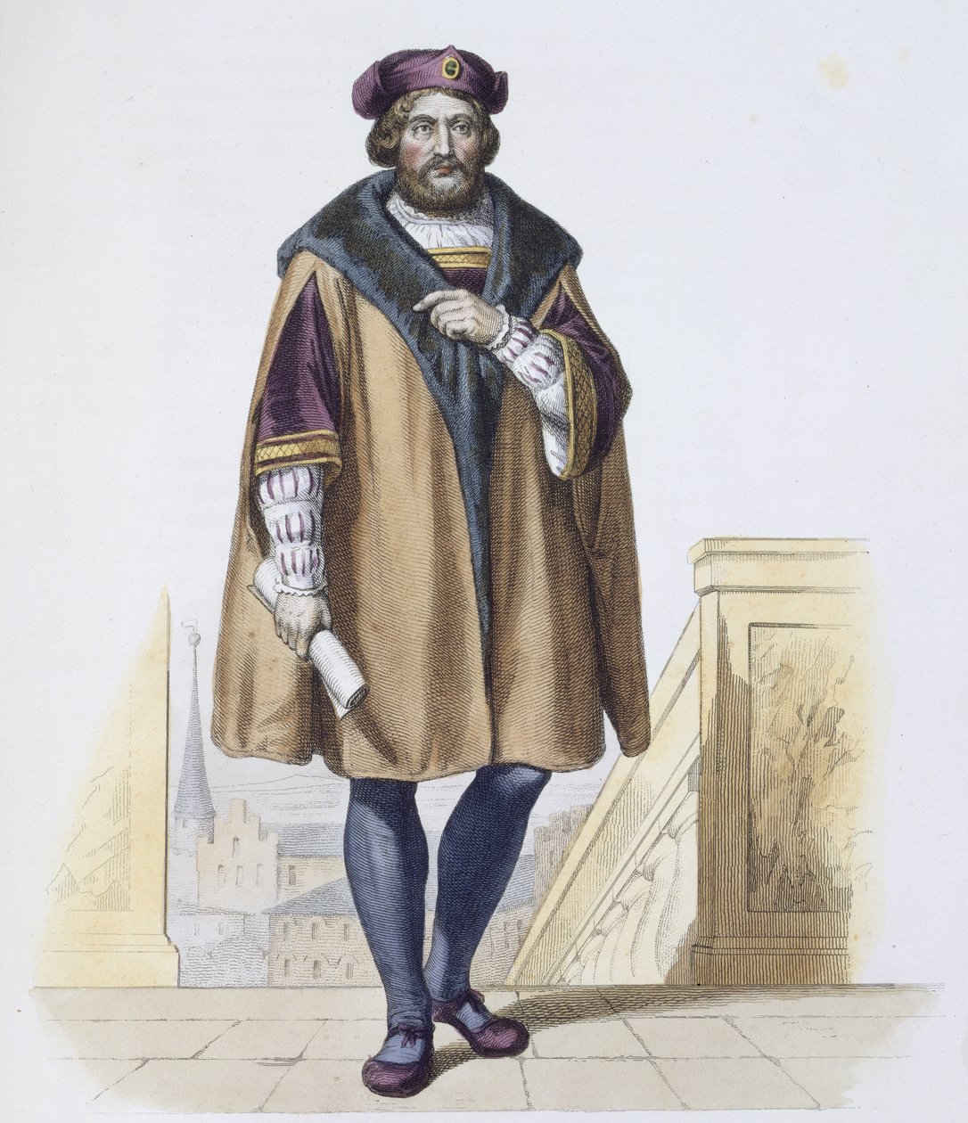 पियरे डी रोंसार्ड (1524-85) डेलास्ट्रे द्वारा उत्कीर्ण द्वारा फ्रेडरिक बाउटरवेक