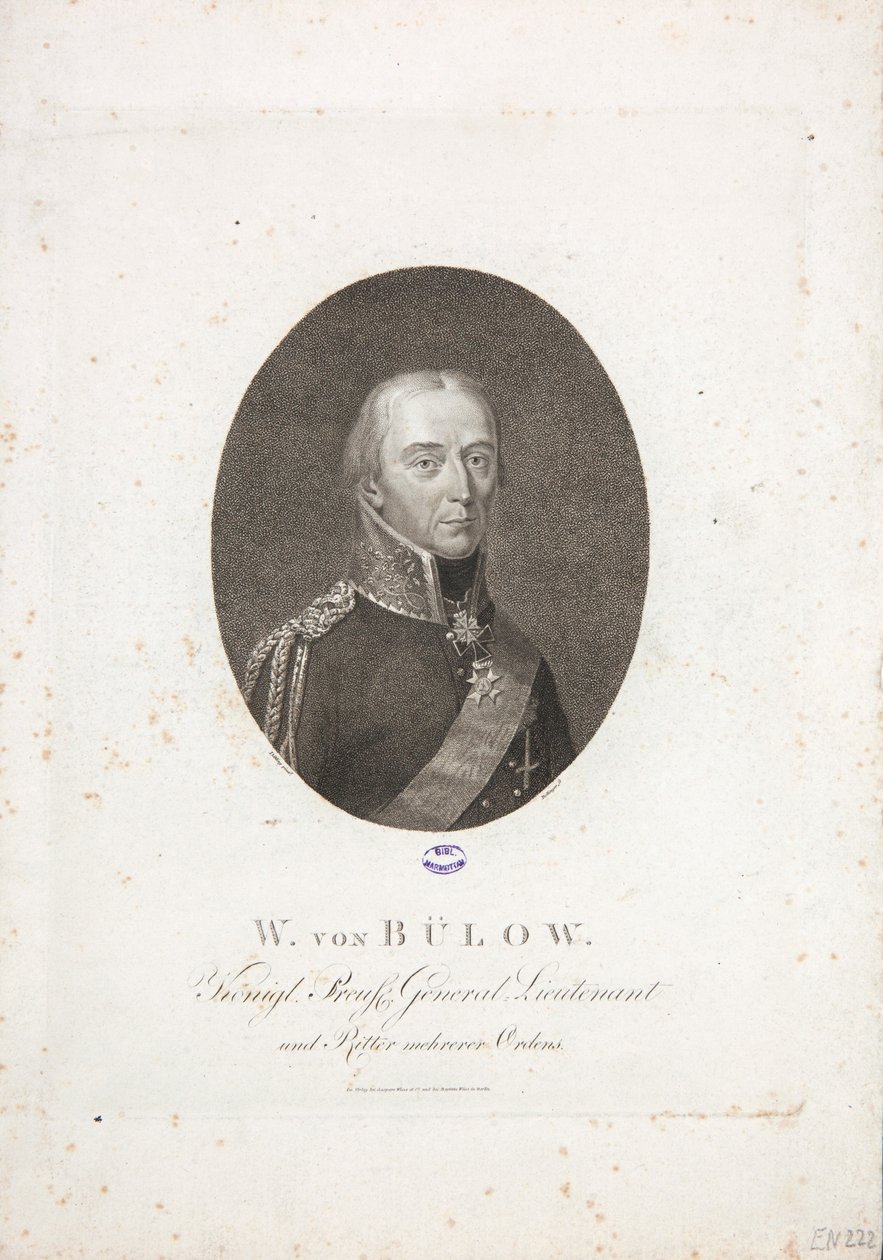 डेनेविट्ज़ के फ्रेडरिक विल्हेम बुलो, c.1814 द्वारा फ्रेडरिक विल्हेम बोलिंगर
