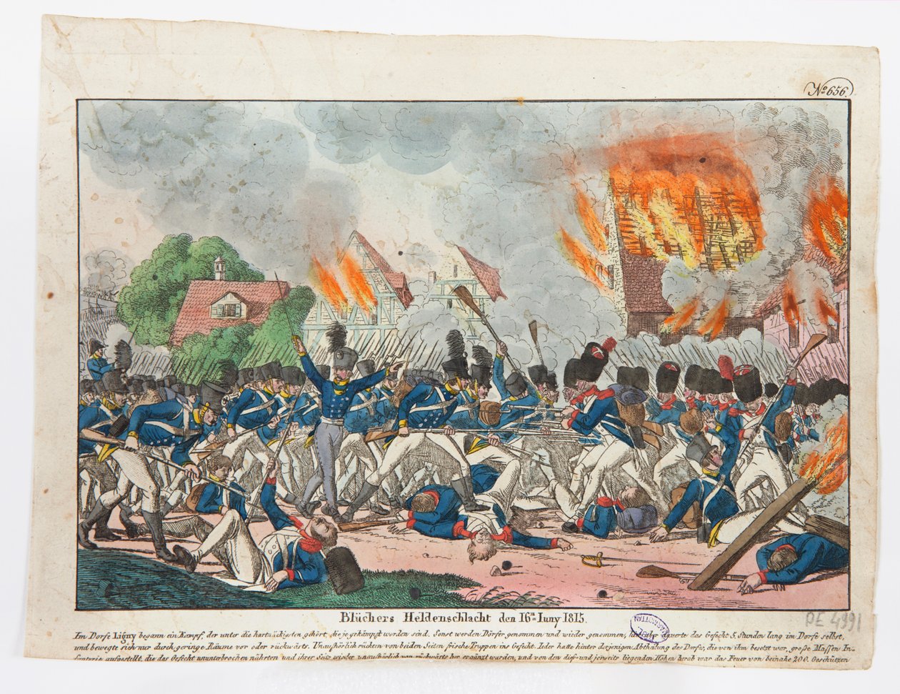 युद्ध में वीर शूरवीर, 16 जून 1815, 1815 द्वारा फ्रेडरिक कैम्पे