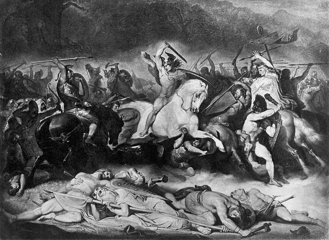टुटोबुर्ग फ़ॉरेस्ट में लड़ाई, 1862-64 द्वारा फ्रेडरिक गंकेल