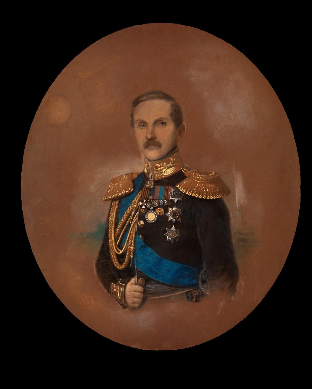 काउंट प्योत्र क्लेनमाइकल का पोर्ट्रेट 1793-1869 द्वारा फ़्रेडरिक रैंडेल