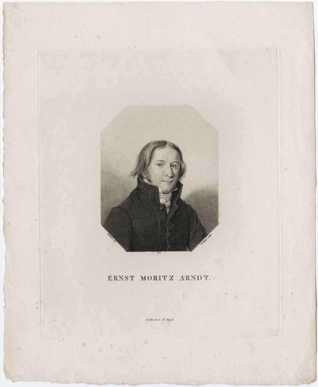 अर्नस्ट मोरित्ज़ अण्डर्ट का पोर्ट्रेट, 1817 द्वारा फ्रेडरिक विल्हेम बोलिंगर