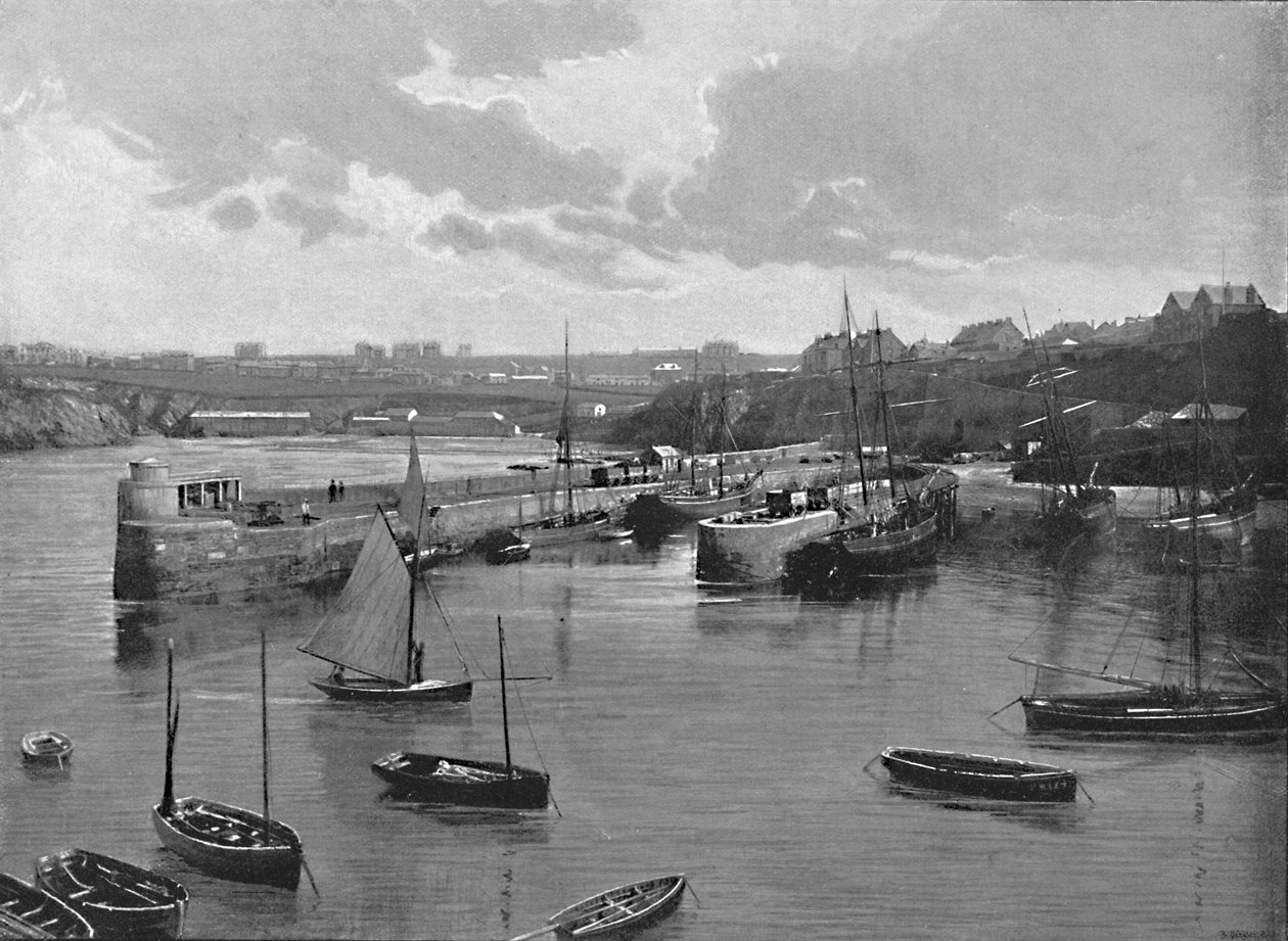 न्यूक्वे हार्बर, सी 1896 द्वारा फ्रिथ और सह