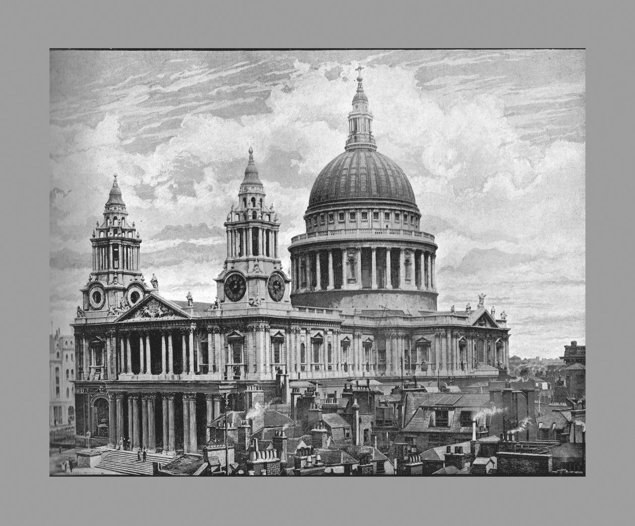 सेंटपॉल्स कैथेड्रल, लंदन, c1900 द्वारा फ्रिथ और सह