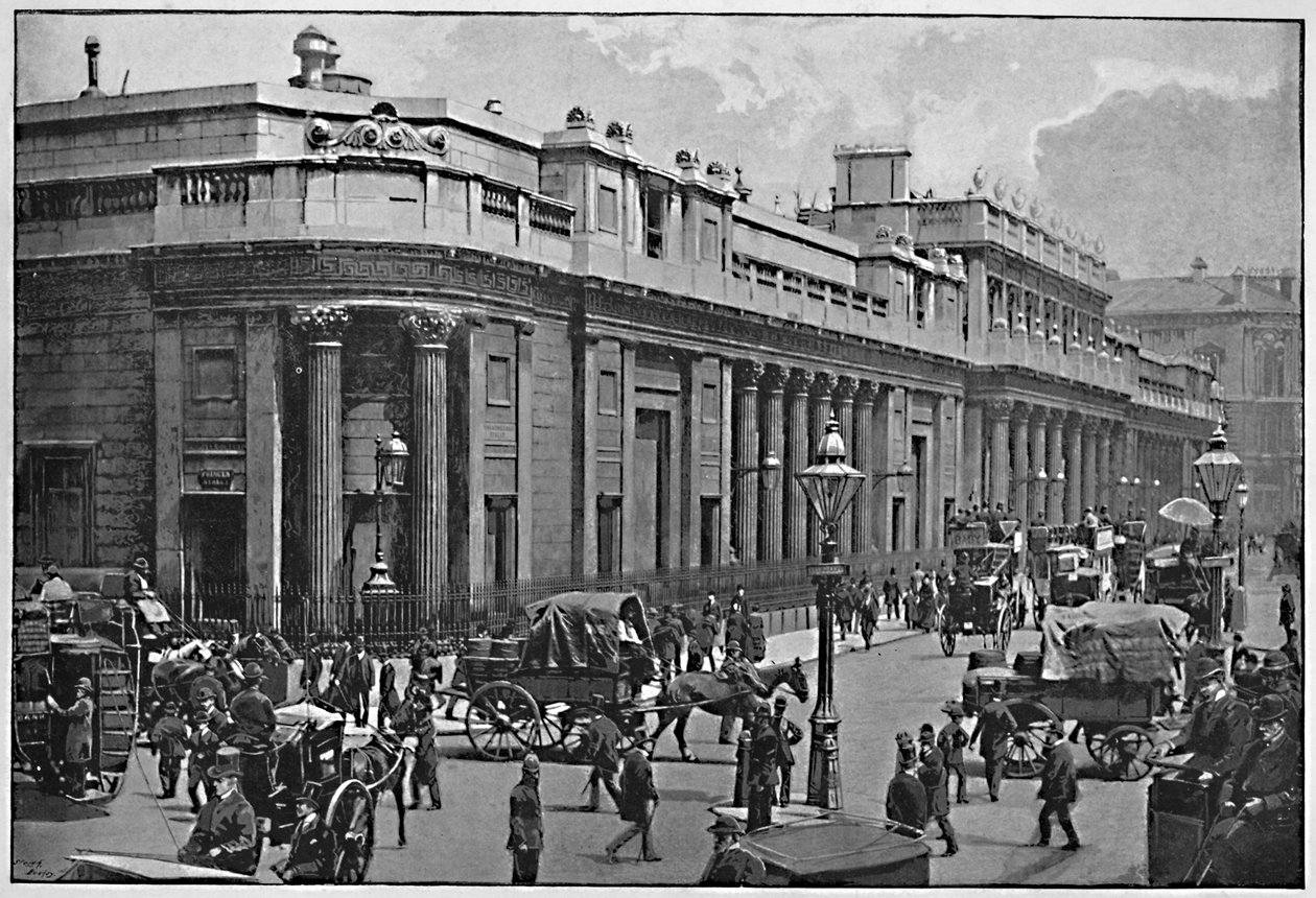 बैंक ऑफ इंग्लैंड, c1896 द्वारा फ्रिथ और सह