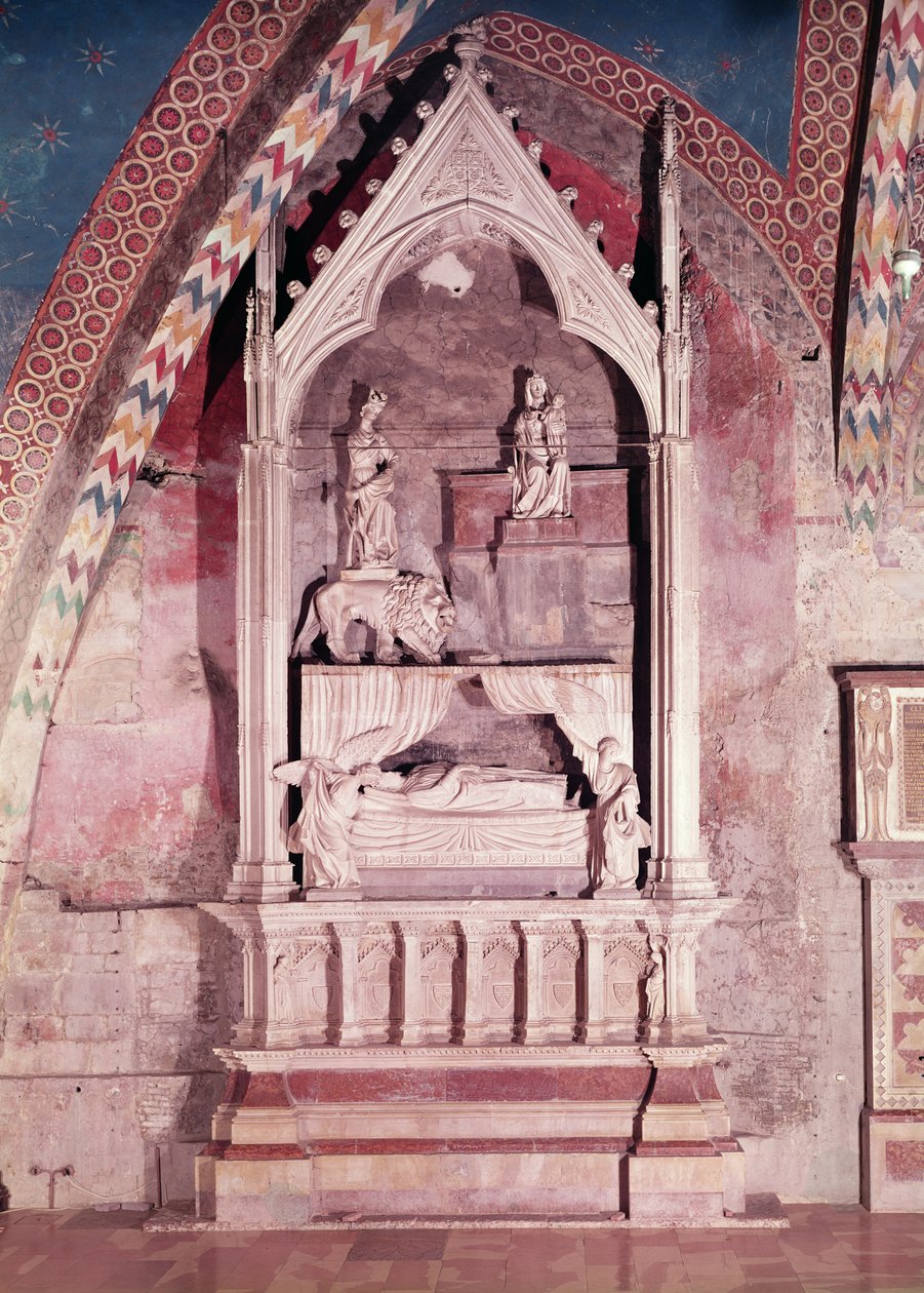 साइप्रस और जेरूसलम की रानी का स्मारक स्मारक, 1229 (संगमरमर) द्वारा 