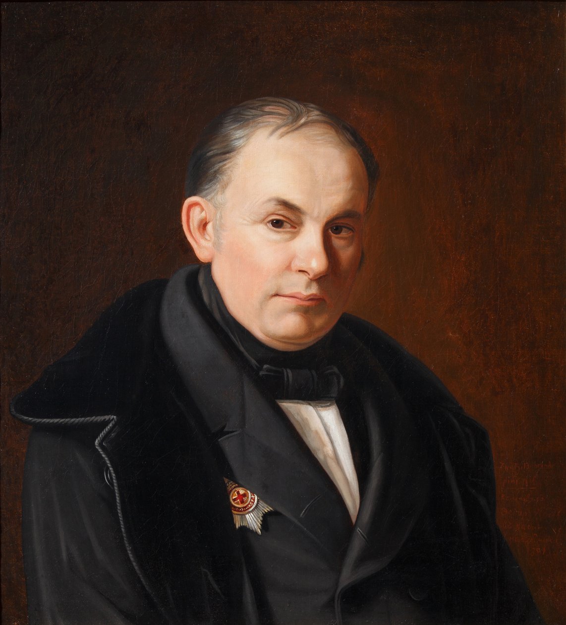 कवि वसीली ज़ुकोवस्की का पोर्ट्रेट 1783-1852, 1854 द्वारा फ्योडोर इवानोविच इगिन
