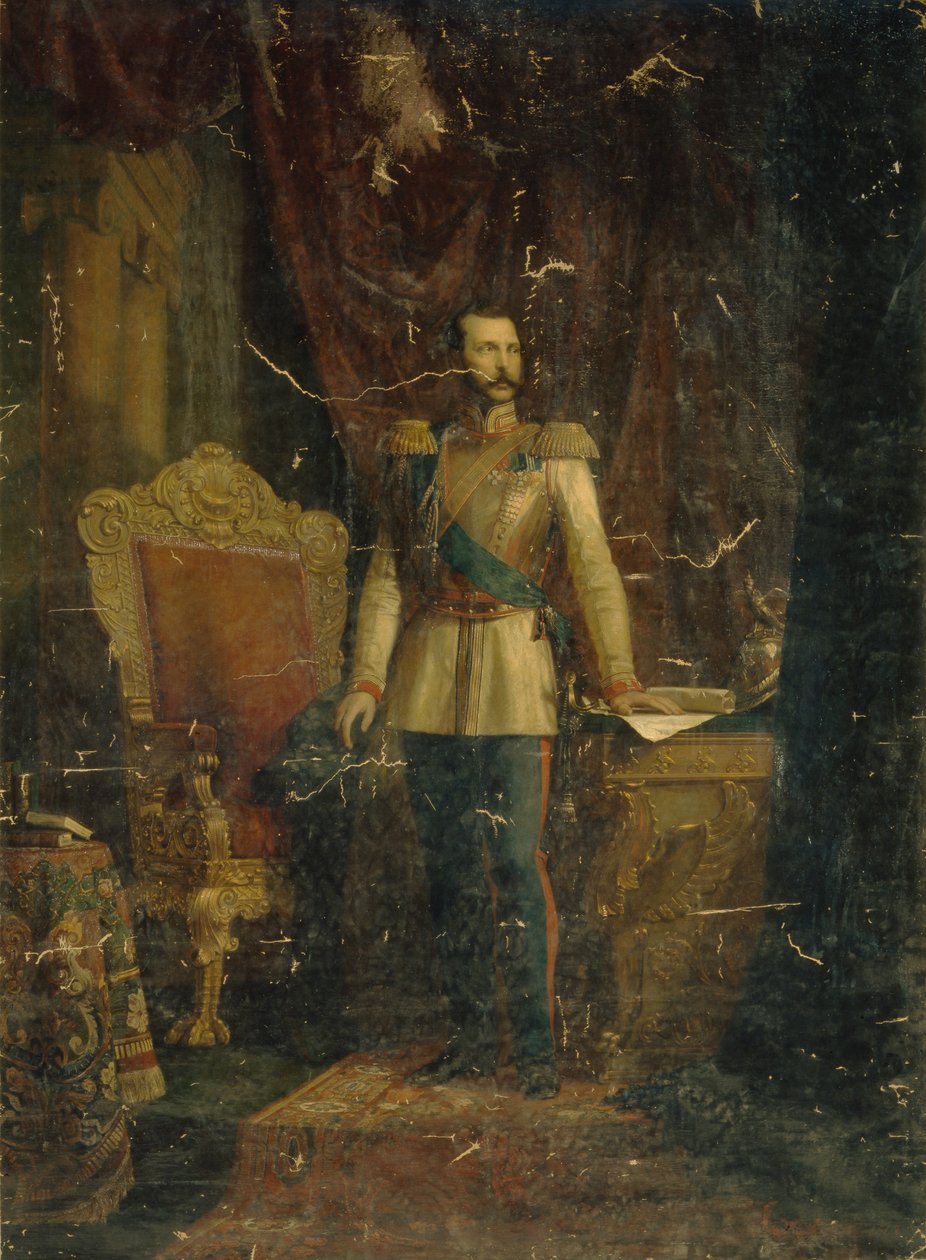 सम्राट अलेक्जेंडर II का चित्र 1818-1881, 1862 द्वारा फ्योदोर मार्टीनोविच रीचेर्टे