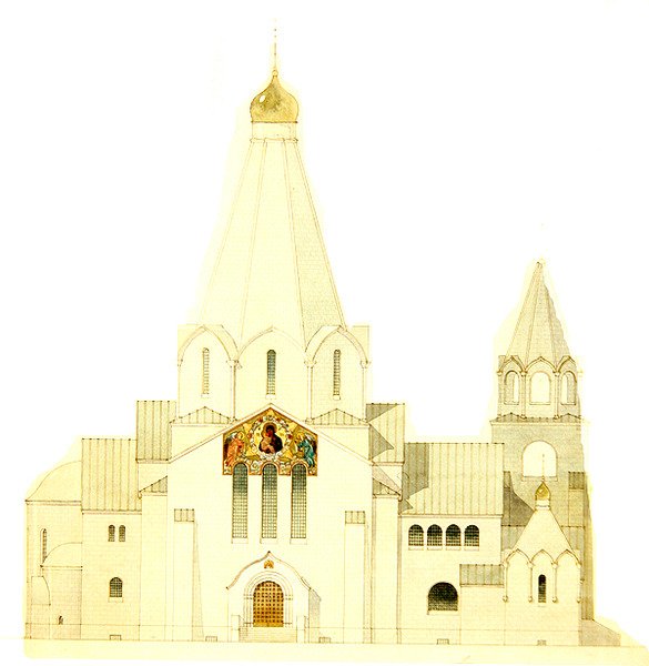 Balakovo . के चर्च के लिए डिजाइन द्वारा फ्योडोर शेखटेल