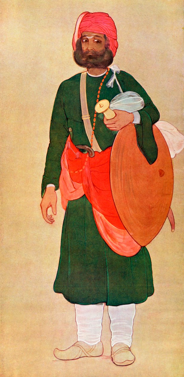 युद्ध समूह से राजपूत योद्धा, 1929। द्वारा फ़िज़ी रहमिन