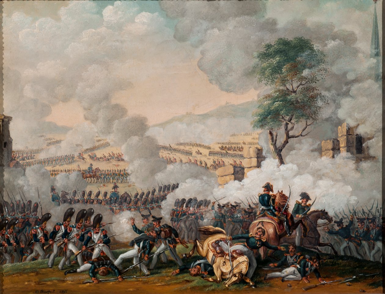 लूत्ज़ेन की लड़ाई, 2 मई 1813, 1835 द्वारा जी। ब्यूफोर्ट