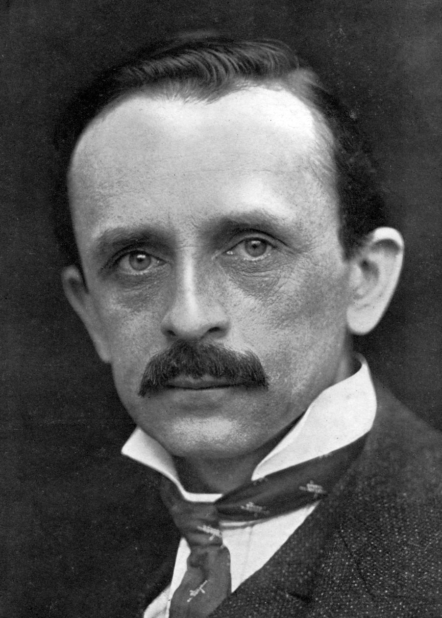 सर जेम्स मैथ्यू बैरी, स्कॉटिश उपन्यासकार और नाटककार, 1910। द्वारा जीसी बेरेसफोर्ड
