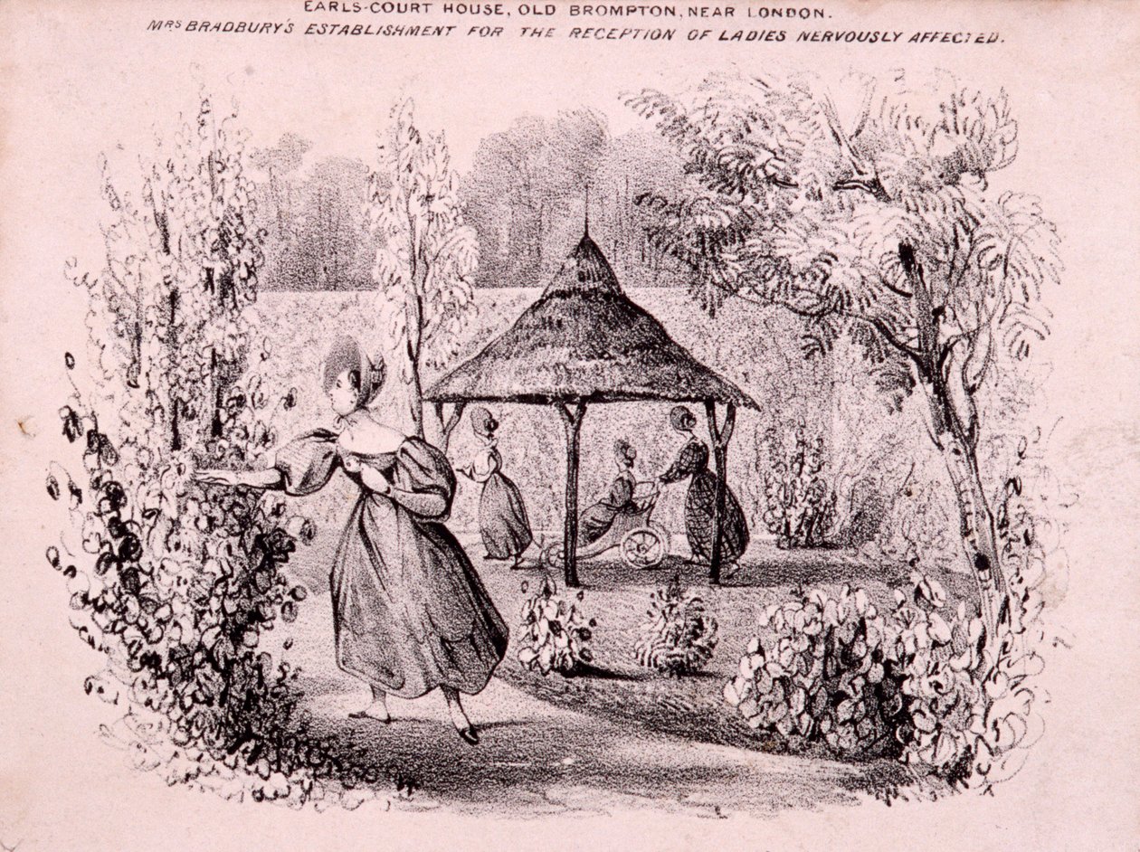 अर्ल्स कोर्ट हाउस, ब्रॉम्पटन, लंदन, c1850 द्वारा जीई मेडले