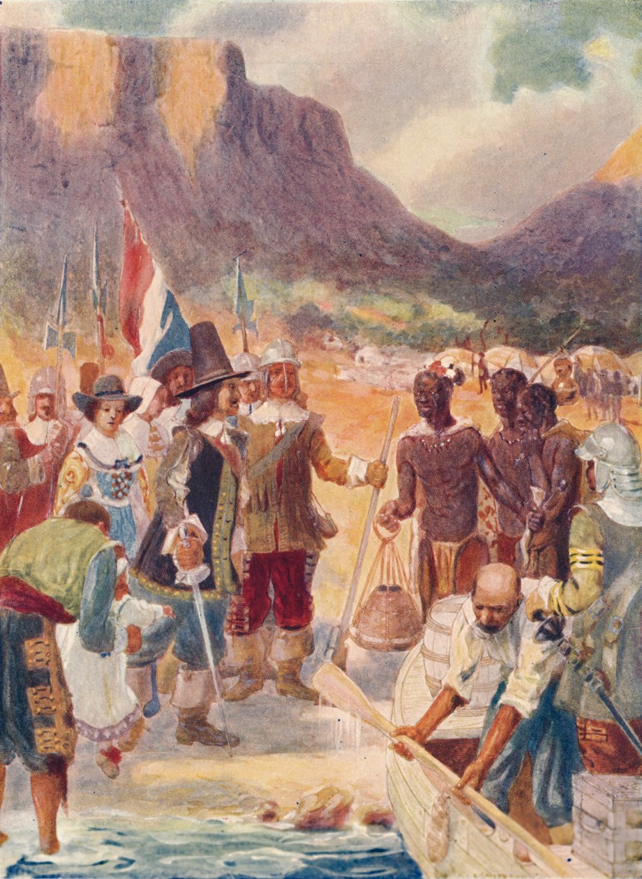 वैन रिबेक की लैंडिंग, 1909 द्वारा जीएस स्मिथर्ड