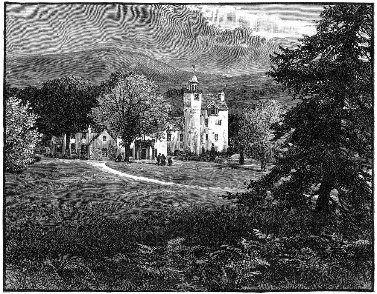 Abergeldie Castle, एबर्डीनशायर, स्कॉटलैंड, 1900 द्वारा जीडब्ल्यू विल्सन एंड कंपनी