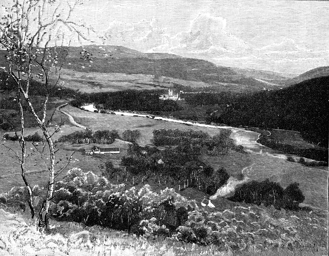 क्रेग नॉर्डी, स्कॉटलैंड, 1900 से बाल्मोरल कैसल। द्वारा जीडब्ल्यू विल्सन एंड कंपनी