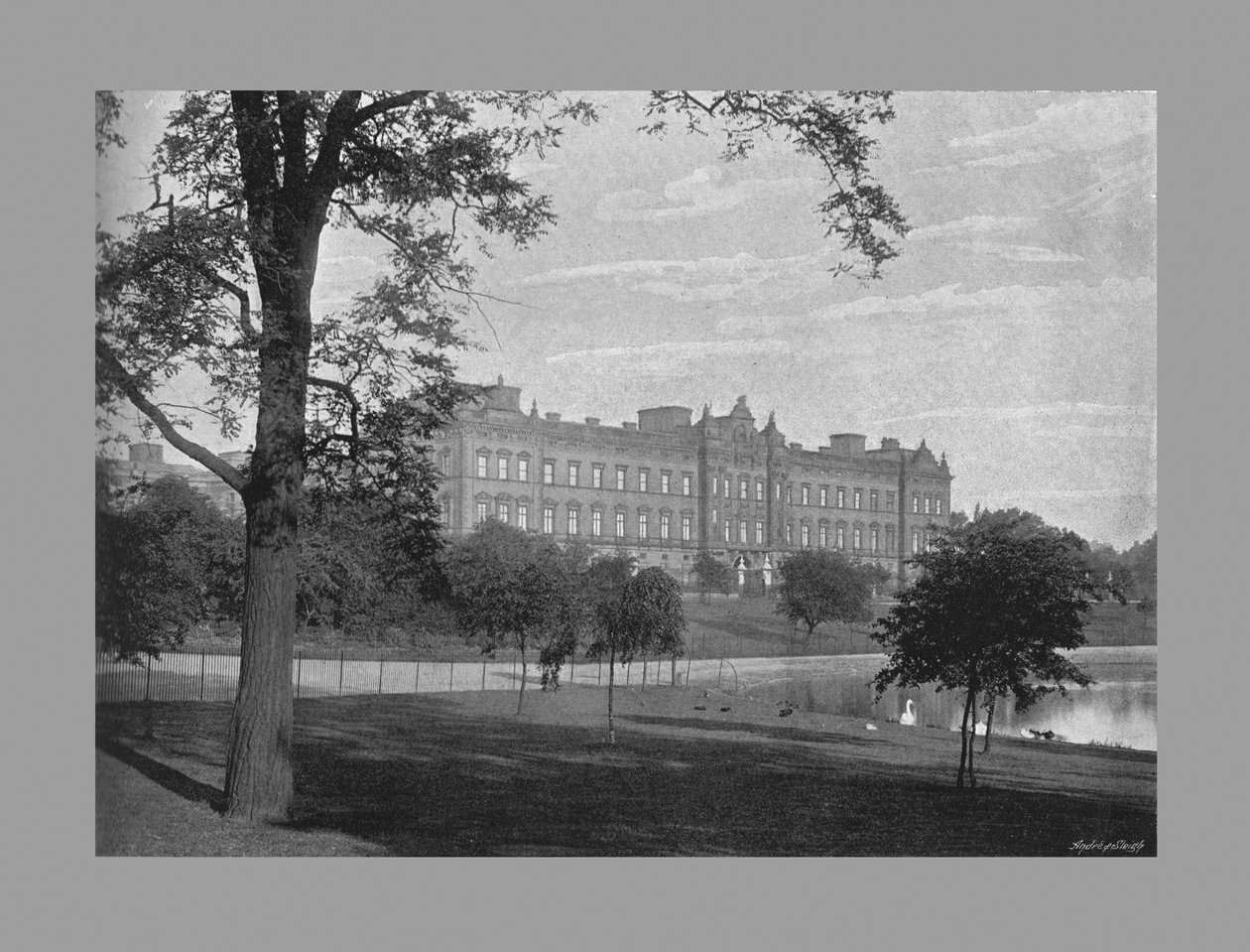 बकिंघम पैलेस, लंदन, c1900 द्वारा जीडब्ल्यू विल्सन एंड कंपनी