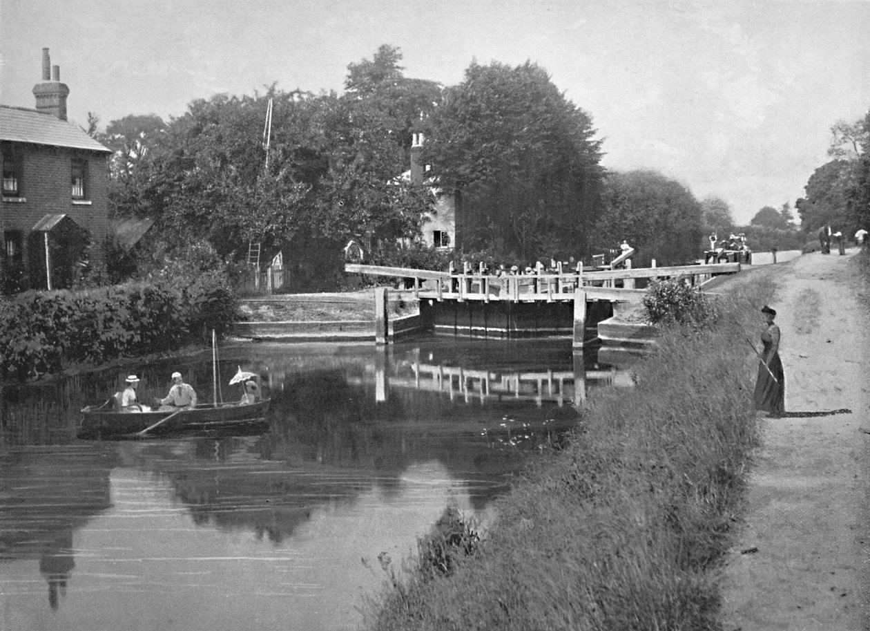 सोनिंग लॉक: टेम्स पर, c1896 द्वारा जीडब्ल्यू विल्सन एंड कंपनी